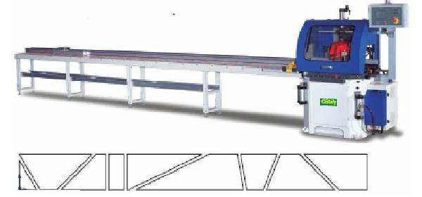 Auto Programable 8 FT 20" Adjustable Miter Cut-Off Saw