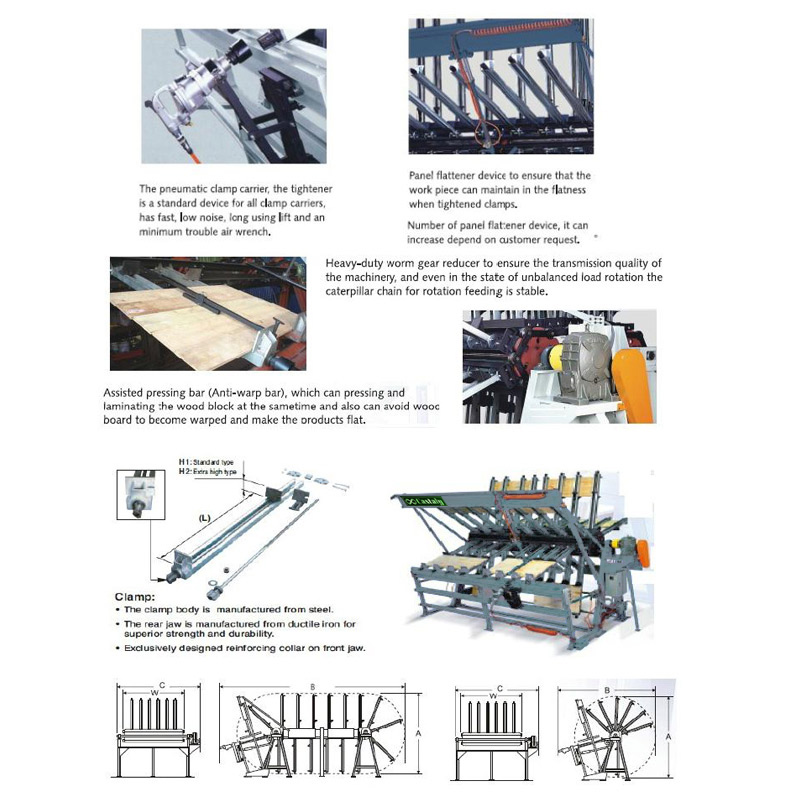 4' x 8' 16 SECTIONS CLAMP CARRIER