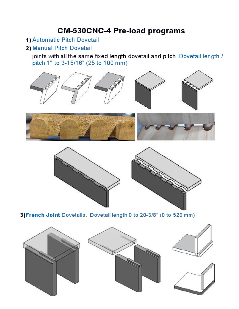 CNC Dovetail Machine (4 Different Styles Dovetails)