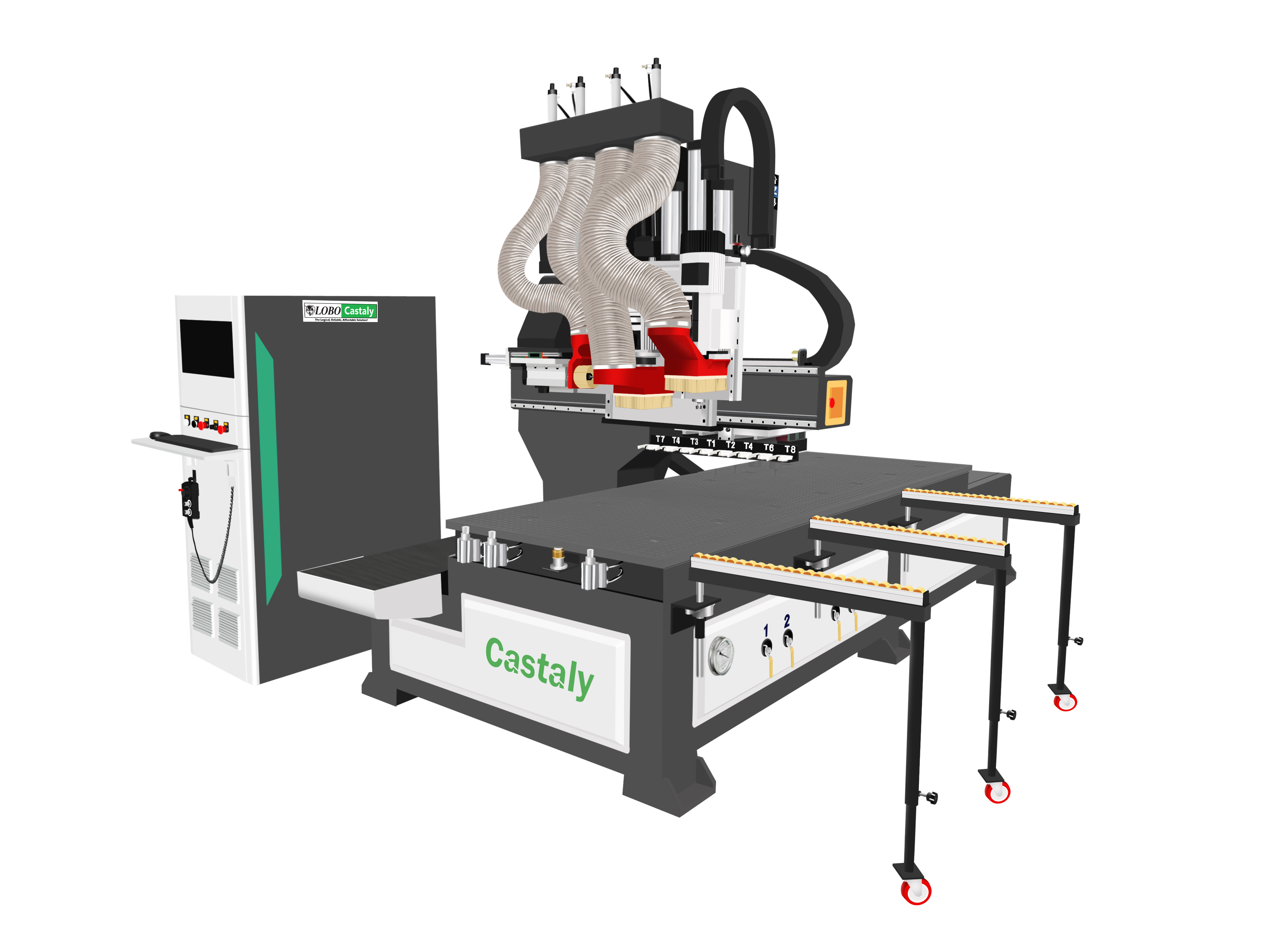 Rhéa CNC Top Face and One Edge Door Processing Machine Center